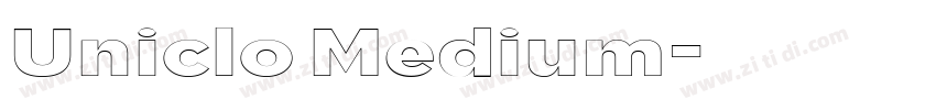 Uniclo Medium字体转换